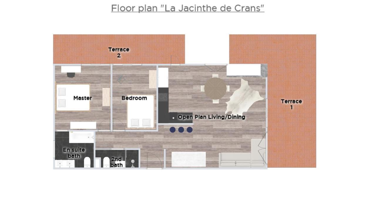 La Jacinthe De Crans Διαμέρισμα Εξωτερικό φωτογραφία